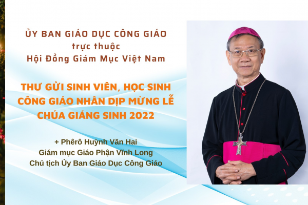 Thư gửi sinh viên, học sinh Công giáo nhân dịp mừng lễ Chúa Giáng Sinh 2022