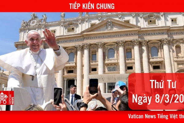 Tiếp kiến chung 8/3 - ĐTC Phanxicô: Mọi người được rửa tội tham gia vào sứ mạng của Giáo hội