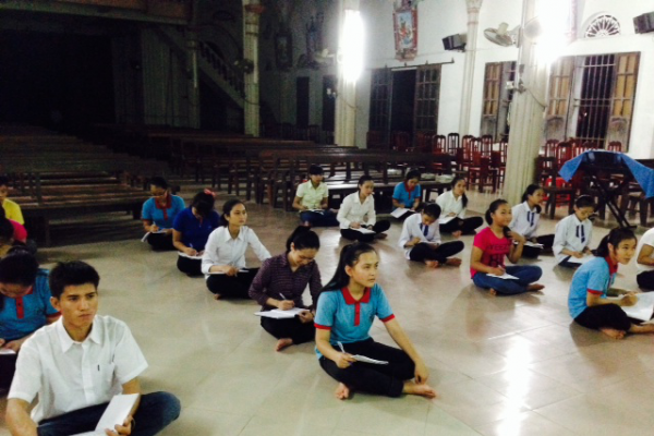 Liên đoàn TNTT Giuse Khang GPTB - Hình ảnh lớp Huấn luyện Dự trưởng tại Giáo xứ Võng Phan - Hạt Đông Hưng Yên - 2015