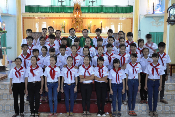 Liên đoàn TNTT Giuse Khang GPTB - Hình ảnh lễ ra mắt xứ đoàn Đaminh Xuyên - Giáo xứ Gia Lạc - 2015