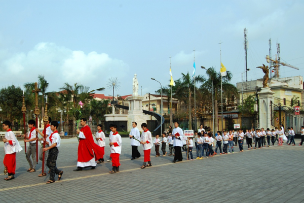 Các khối Giáo lý Giáo xứ Nhà Thờ Chính Tòa hân hoan rước Lá - 2013