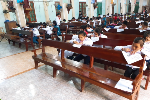 Ban Giáo lý Giáo Xứ Gia Lạc kết thúc Học kì I Năm học 2017-2018