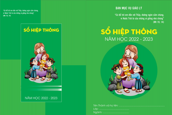 Ban Giáo lý Đức Tin GPTB: Lịch dạy Ngành Ấu Nhi cấp I - Năm học 2022 - 2023