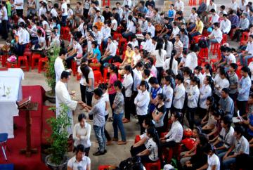 Sinh viên Công Giáo Liên địa phận tại Thái Bình - Chùm ảnh tiếp sức mùa thi 2011