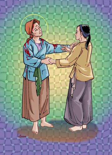 Hình vẽ Các Thánh Tử Đạo Việt Nam 2