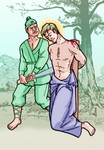 Hình vẽ Các Thánh Tử Đạo Việt Nam 2