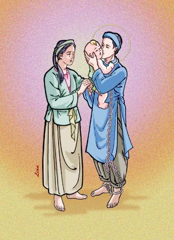 Hình vẽ Các Thánh Tử Đạo Việt Nam 3