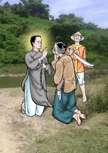 Hình vẽ Các Thánh Tử Đạo Việt Nam 4